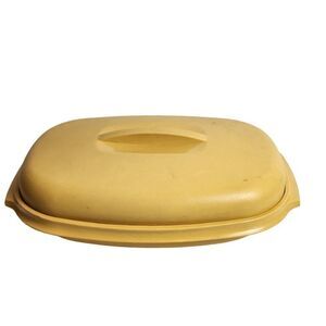 Vintage Harvest Gold Tupperware 2 Piece Steamer